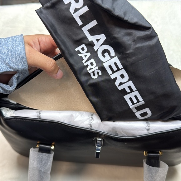 Karl Lagerfeld Paris Nadine Satchel Bag - Picture 9 of 14